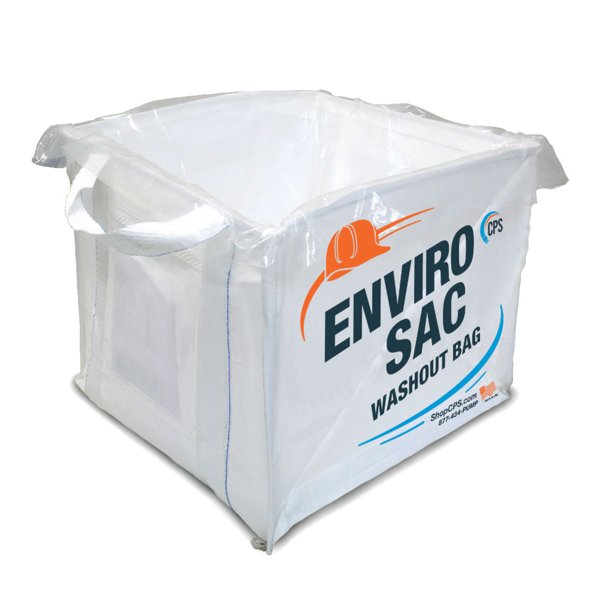 Concrete Pump Supply, Chute Washout Bag - Lined, L20'' x W20'' x H19'' - 0.2CY